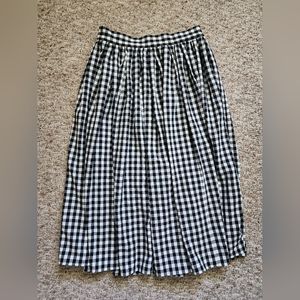 Women's Buffalo Plaid Midi Skirt NWT